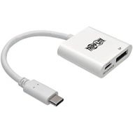 Tripp Lite USB C to DisplayPort Video Adapter Converter with USB-C PD Charging Port, Thunderbolt 3 Compatible, USB Type C to DP, USB Type-C, 6 (U444-06N-DP-C)