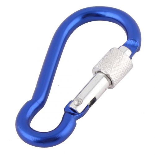  Tripper Camping Aluminium Alloy Gourd Shaped Bottle Carabiner Hook Blue 2 Pcs by Unique Bargains