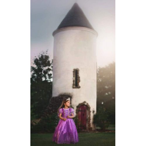  Trish Scully Child Duchess Princess Dress Costume (Purple)
