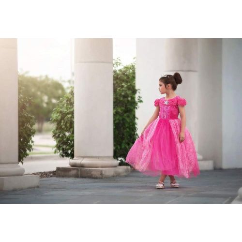  Trish Scully Child Pink Princess Dress Costume (Pink)