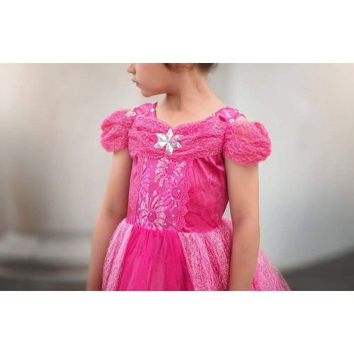  Trish Scully Child Pink Princess Dress Costume (Pink)