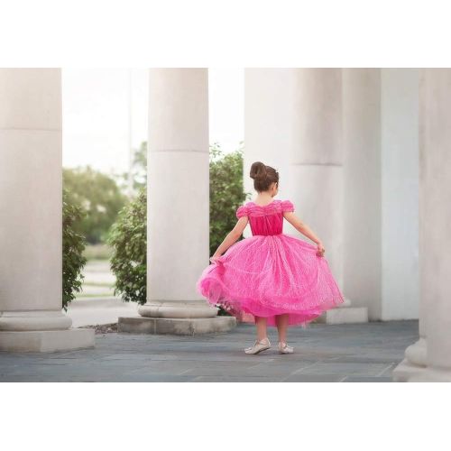  Trish Scully Child Pink Princess Dress Costume (Pink)