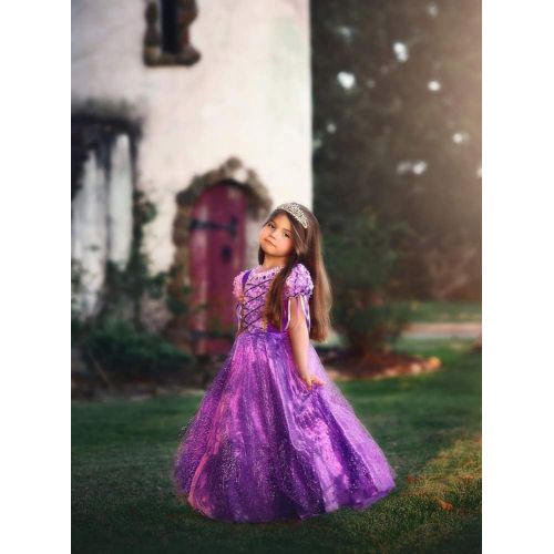  Trish Scully Child Duchess Princess Dress Costume (Purple)
