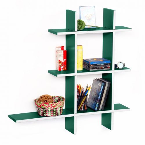  Trista Wall Shelf Trista - [Natural Life-MEGA] Leather Cross Type Shelf  Bookshelf  Floating Shelf (9 pcs)
