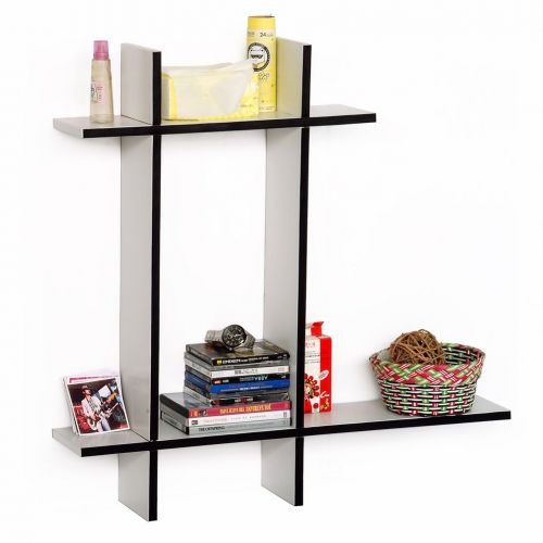  Trista Wall Shelf Trista - [New Breed-B] Leather Cross Type Shelve  Book Shelve  Floating Shelve (4 pcs)