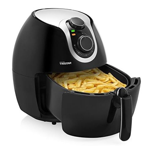  Tristar Heissluftfritteuse/ Crispy Fryer XXL mit einstellbarem Thermostat und Timer | ohne OEL - einfach zu reinigen  mit 5,2 Liter Fassungsvermoegen, FR-6996