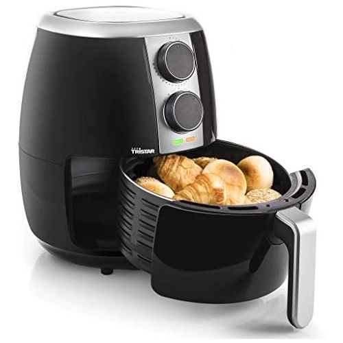  Tristar Heissluftfritteuse/ Crispy Fryer XL mit einstellbarem Thermostat und Timer | ohne Fett - einfach zu reinigen  mit 3,5 Liter Fassungsvermoegen, FR-6989