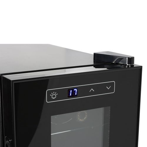  Tristar 2-Zonen Getrankekuehlschrank  geeignet fuer 12 Flaschen, 32 Liter Volumen, 7-18° Celsius, mit LED-Display, Touchbedienfeld, WR-7512