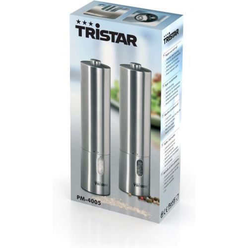 Tristar PM-4005 Pfeffermuehlen und Salzmuehlenset Beleuchtet, 2 Stueck