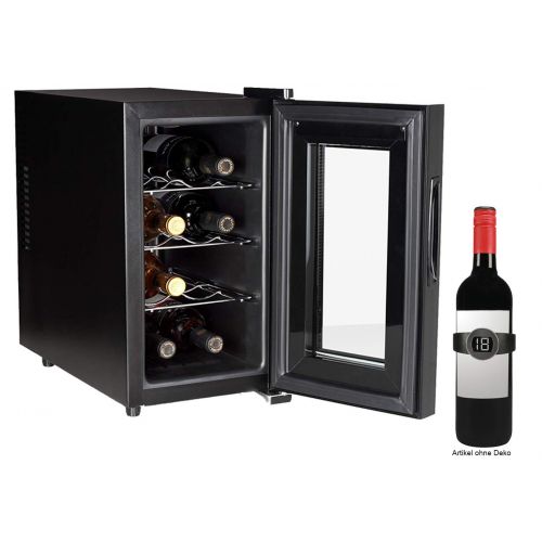  Tristar Schmaler WEINKHLSCHRANK fuer 8 Flaschen mit WEINTHERMOMETER - Weinklimaschrank 21 Liter, LED Anzeige & Touchfunktion