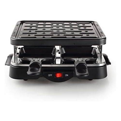  Tristar Raclette Grill/ Tischgrill fuer bis zu 4 Personen  mit Ein-/ Ausschalter und 4 Pfannchen, RA-2949