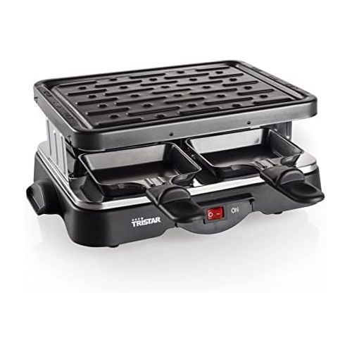  Tristar Raclette Grill/ Tischgrill fuer bis zu 4 Personen  mit Ein-/ Ausschalter und 4 Pfannchen, RA-2949