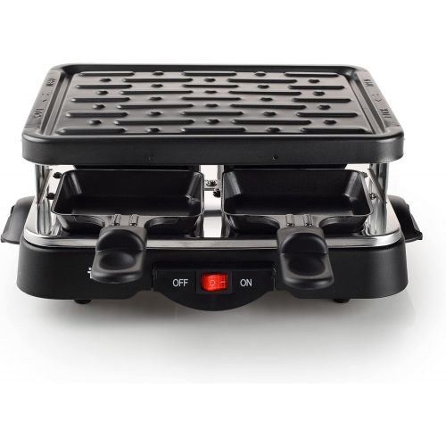  Tristar Raclette Grill/ Tischgrill fuer bis zu 4 Personen  mit Ein-/ Ausschalter und 4 Pfannchen, RA-2949