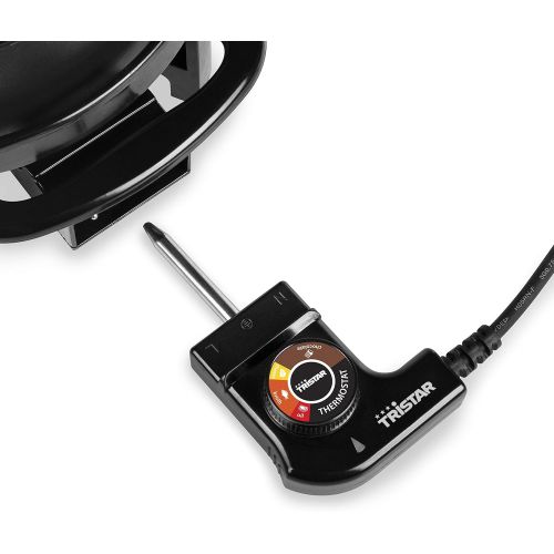  Tristar Fondue-Set fuer bis zu 8 Personen, 1,5 Liter Fassungsvermoegen, inklusive Edelstahlgabeln, 1000 Watt, FO-1107, Schwarz