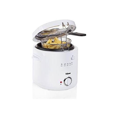  [아마존베스트]Tristar FR-6941 Deep Fryer Thermostat 1.5 L 1000 W White