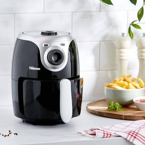  [아마존베스트]Tristar hot air fryer / crispy fryer with adjustable thermostat and timer | without grease-easy to clean - with 2 liter capacity, FR-6980, 2.0 liter