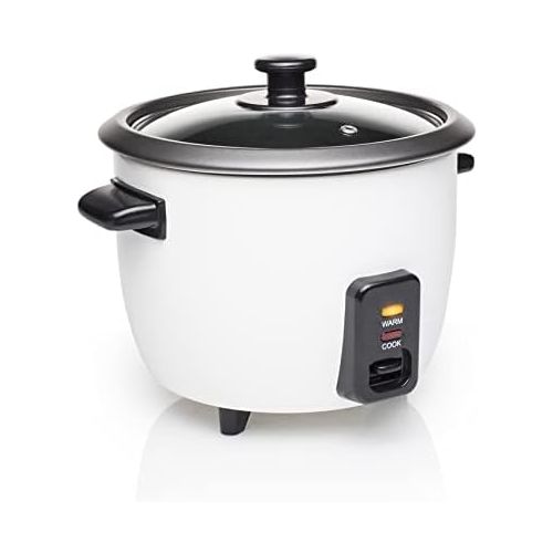  [아마존베스트]Tristar RK Rice Cooker, Boil Dry Protection, 0.6 litres, black, white