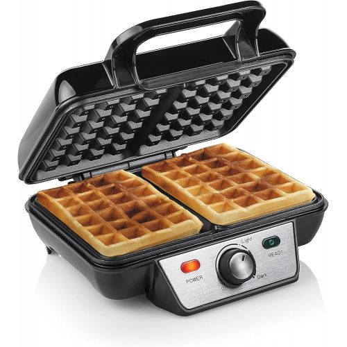  [아마존베스트]Tristar WF-2195 Waffle Iron - Two Waffles Simultaneously - Non Stick