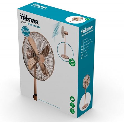  [아마존베스트]Tristar Retro Fan Diameter 40cmCopper Finishing Pack 5971