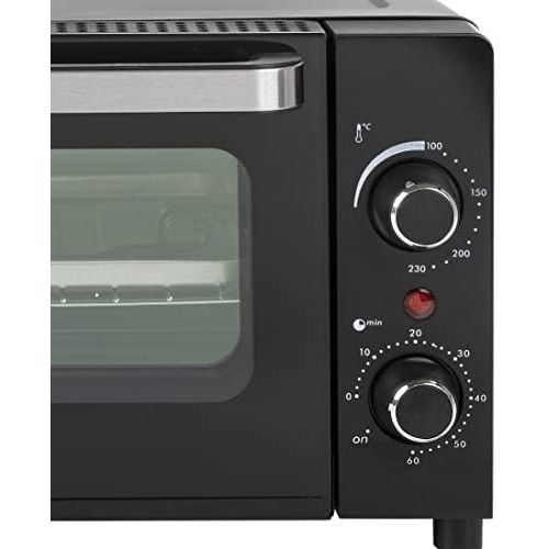  [아마존베스트]Tristar OV-3615 Mini Oven for Grilling, Baking and Toasting, 60 Minute Timer, Capacity 10 Litres, 800 Watt Power, Black