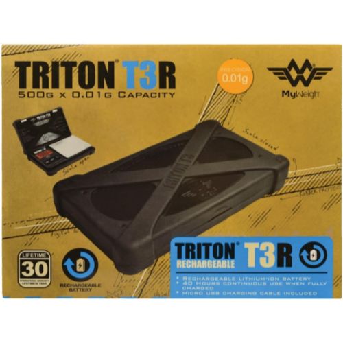  [아마존베스트]Triton T3R Rechargeable Scale 500g x .01g