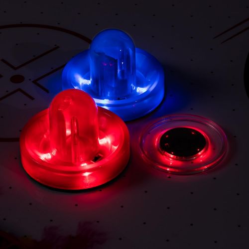  [아마존베스트]Triumph Sports Triumph Fire ‘n Ice LED Light-Up 54” Air Hockey Table Includes 2 LED Hockey Pushers and LED Puck