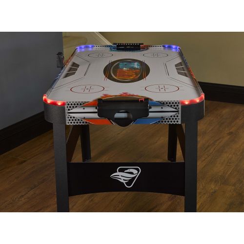  [아마존베스트]Triumph Sports Triumph Fire ‘n Ice LED Light-Up 54” Air Hockey Table Includes 2 LED Hockey Pushers and LED Puck