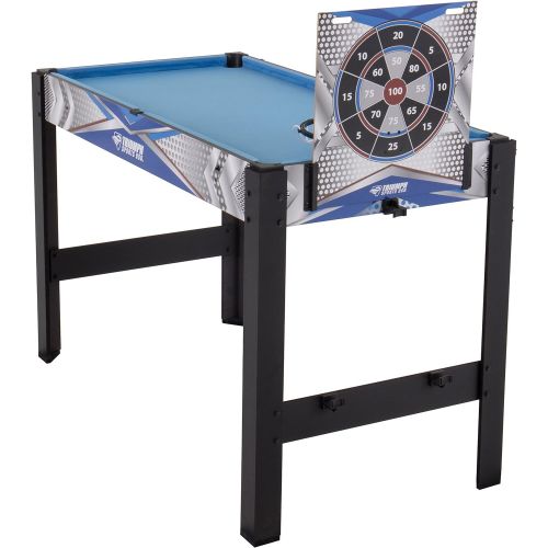  [아마존베스트]Triumph Sports Triumph 13-in-1 Combo Game Table Includes Basketball, Table Tennis, Billiards, Push Hockey, Launch Football, Baseball, Tic-Tac-Toe, and Skee Bean Bag Toss