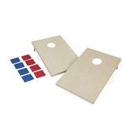 Triumph Sports 2x4 and 2x3 Solid Wood Premium Cornhole Sets - LED Options Available - 8 Bean Bag Toss Bags and Cornhole Boards