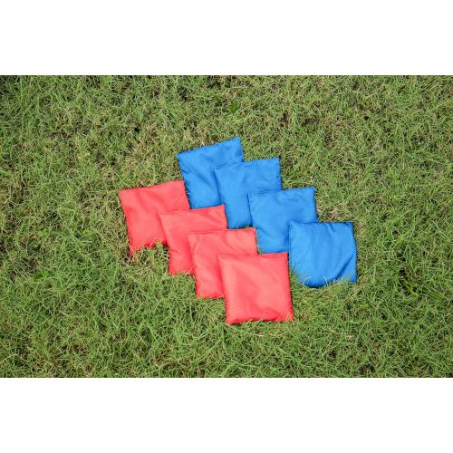  Triumph Sports 2x4 and 2x3 Solid Wood Premium Cornhole Sets - LED Options Available - 8 Bean Bag Toss Bags and Cornhole Boards