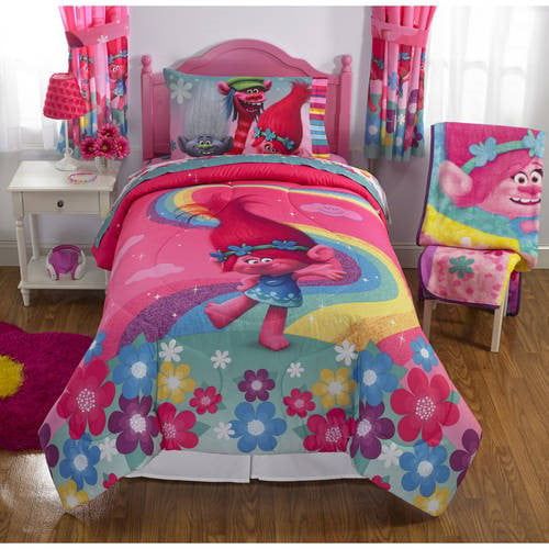  Dreamworks Trolls Poppy Life Kids Bedding Plush Blanket