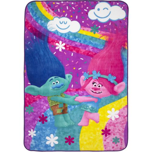  Dreamworks Trolls Poppy Life Kids Bedding Plush Blanket