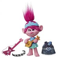 Hasbro DreamWorks Trolls World Tour Pop-to-Rock Poppy Singing Doll with 2 Different Looks and Sounds, Toy Sings Trolls Just Want to Have Fun (English)