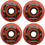 TronX Outdoor Asphalt Pavement 85A Inline Roller Hockey Wheels 4 Pack | 59mm, 68mm, 72mm, 76mm, 80mm Sizes Hi-Lo
