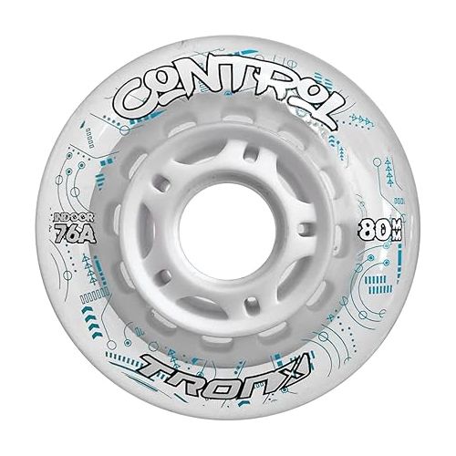  TronX Control Indoor Soft 76A Roller Inline Hockey Wheels - 59mm, 68mm, 72mm, 76mm & 80mm Hi-Lo