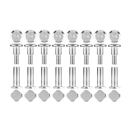  TronX Universal Extender 6mm Square Inline Roller Hockey Skate Axle Kit (8 Pack)