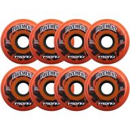 TronX Outdoor Pavement Asphalt Hilo 4-76MM/4-80MM 85A Inline Roller Hockey Wheels 8 Pack