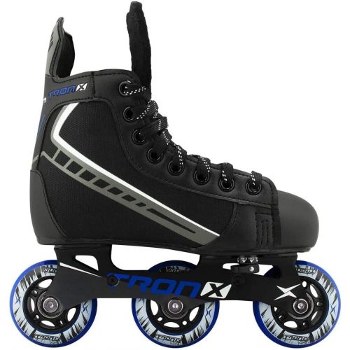  TronX Velocity Youth Childrens Adjustable Inline Roller Hockey Skates Size 7-10