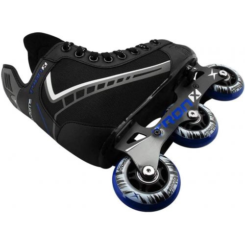  TronX Velocity Youth Childrens Adjustable Inline Roller Hockey Skates Size 7-10