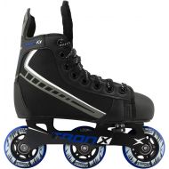 TronX Velocity Youth Adjustable Inline Hockey Skates, Black, Small 11-1