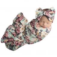 Tronet Winter Baby Clothes, 2PCS Newborn Infant Baby Cartoon Print Blanket Swaddle Sleeping Bag