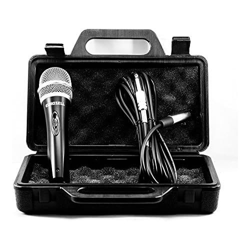  [아마존베스트]TronicXL Dynamic Microphone + Case + Cable + Adapter XLR Jack 6.35 mm 3.5 mm Universal Handheld Microphone