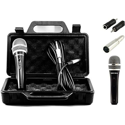  [아마존베스트]TronicXL Dynamic Microphone + Case + Cable + Adapter XLR Jack 6.35 mm 3.5 mm Universal Handheld Microphone