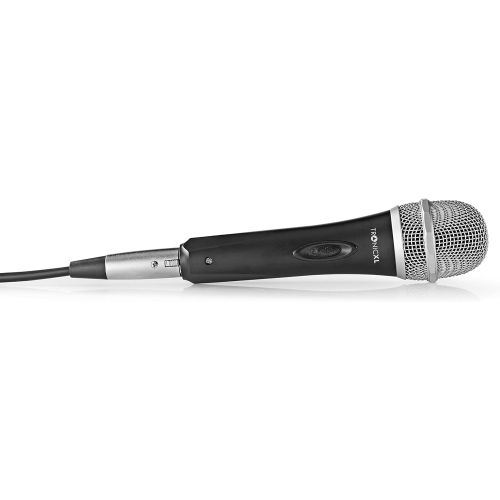  [아마존베스트]TronicXL Microphone Set Dynamic 5 Metre Long Cable Jack Plug 6.35 mm Universal Handheld Microphone Microphone Singing Presentation Stage Karaoke Wedding Vocal Microphone Wired (wit