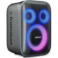 Tronsmart Halo 200 Bluetooth Speaker(No Microphone), Loud Speaker with Powerful Sound and Deep Bass, Party Sync, 5 Lighting Modes, Custom EQ &Lights, 18H Playtime, Supports Mic & Guitar for Party