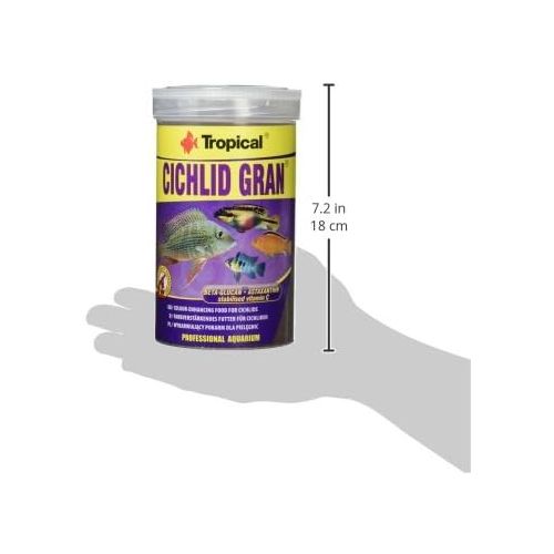  [아마존 핫딜] [아마존핫딜]Tropical Cichlid Gran - farbverstarkendes Granulatfutter mit Beta-Glucan, 1er Pack (1 x 1 l)