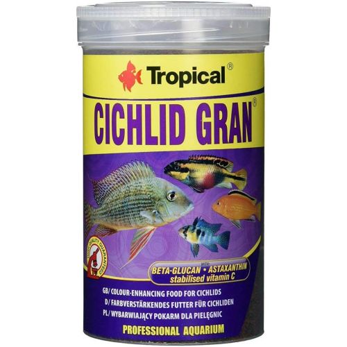  [아마존 핫딜] [아마존핫딜]Tropical Cichlid Gran - farbverstarkendes Granulatfutter mit Beta-Glucan, 1er Pack (1 x 1 l)