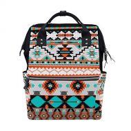 TropicalLife Ethnic Geometric Boho Diaper Backpack Large Capacity Baby Bags Multi-Function Zipper...