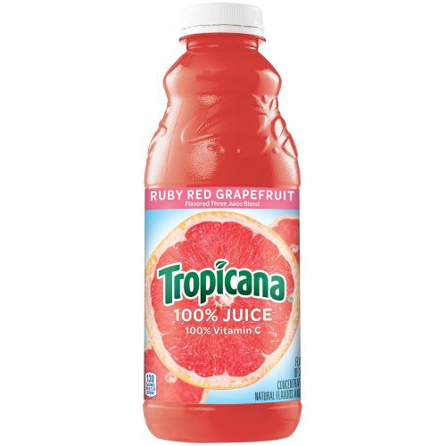  Tropicana Ruby Red Grapefruit Juice, 32 oz Bottles, 12 Count