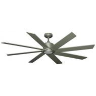 TroposAir Northstar 60-Inch DC Ceiling Fan in Brushed Nickel with Integrated LED Light and Remote
